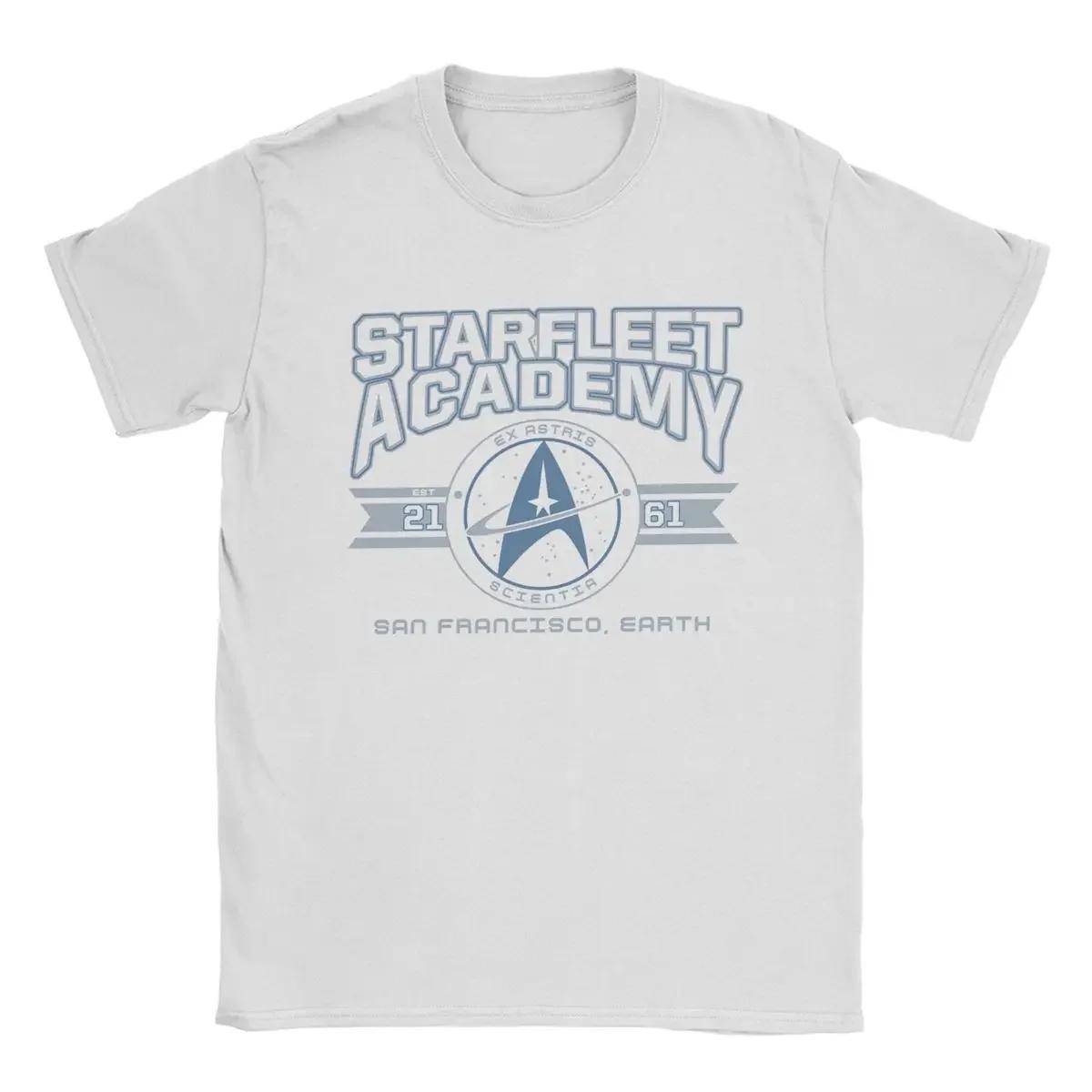 

Мужская футболка Звездный путь Академия Звездного флота Земля Креативная футболка из чистого хлопка Футболка с коротким рукавом Футболки с круглым вырезом Топы Принт#Цвет(1) S