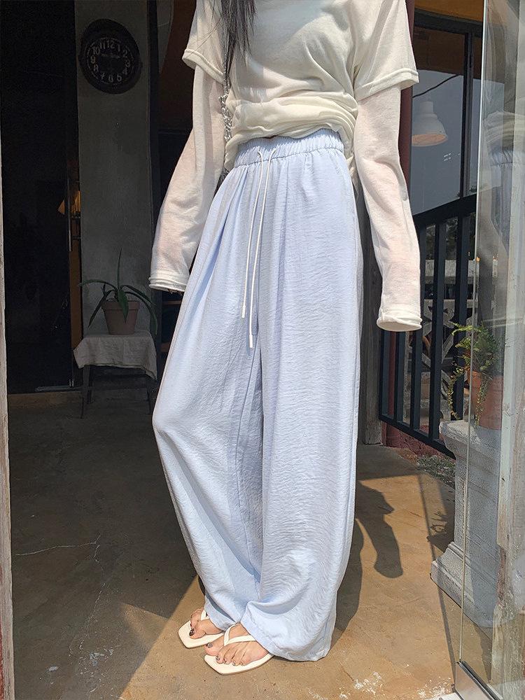 A7seven Spring-Summer High-Waisted Wide-Leg Pants
