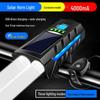 OEING Solar Charging Bicycle Headlight with Horn