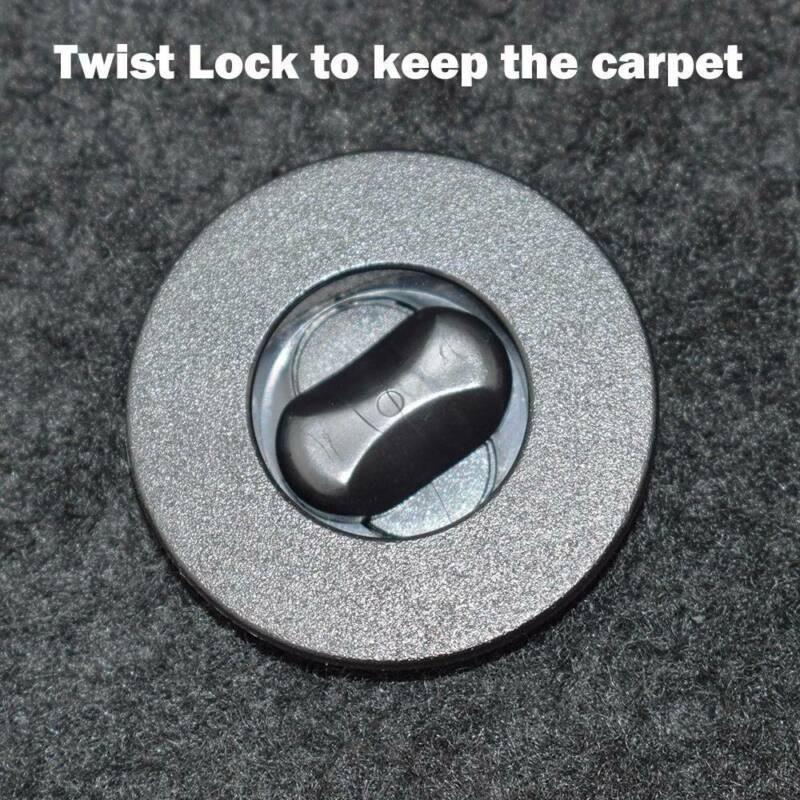 Sturdy Car Floor Mat Clips Grips Holders Retainer 4X Fixing Clamps