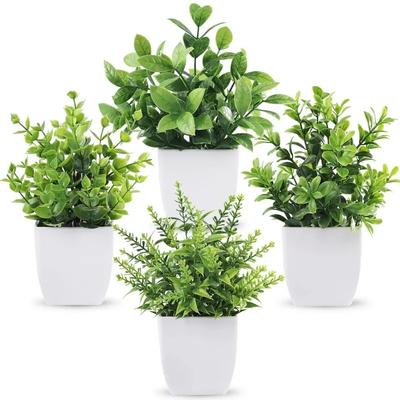Simulation Green Plant Eucalyptus Potted Plant Home Living Room Decoration Plastic Small Bonsai Lavender Fake Flower Plant