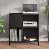VidaXL Record Cabinet Black 84.5x38x89 Cm Engineered Wood 831998