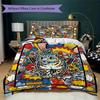 Snow Leopard Animal Pattern Bedding uilt Set uilt Cover Pillowcase Home Decoration Birthday Gift (1 * duvet cover + 2 * pillowcase  without core)111