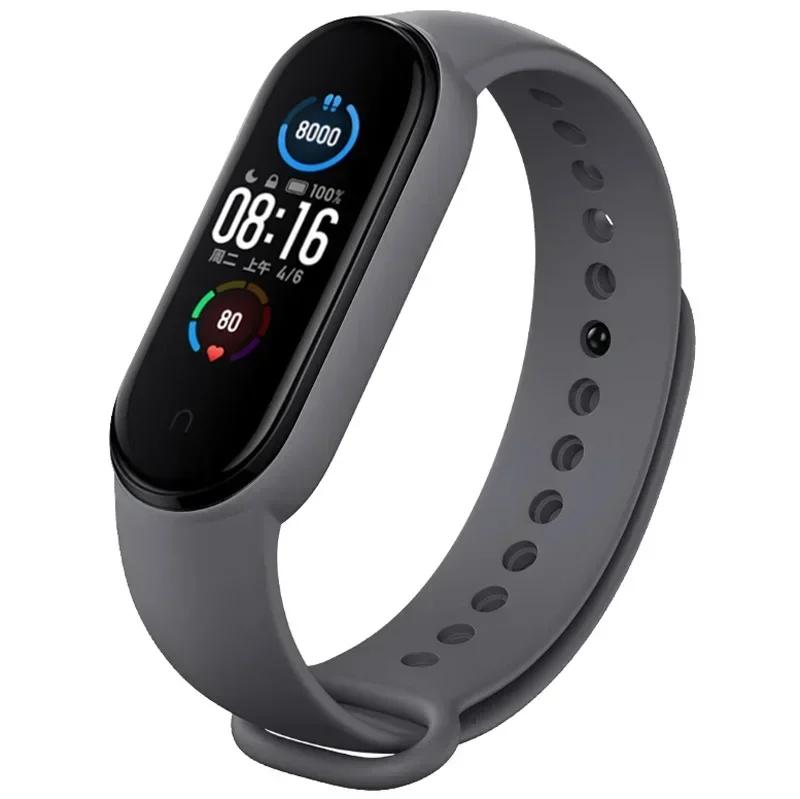 Watch Straps For Mi Band 7 6 5 4 3 Wristband Silicone Bracelet Wrist Straps MiBand 3/4 Band5 Band6 Smartwatch Accessories