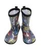 Rain Boots Shinkansen Kids Children Boys Boots Going To Kindergarten School Doctor Yellow Hayabusa Komachi Train [Kids Foret] (BL 19.0 Cm)