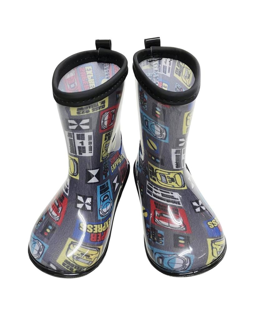 Rain Boots Shinkansen Kids Children Boys Boots Going To Kindergarten School Doctor Yellow Hayabusa Komachi Train [Kids Foret] (BL 19.0 Cm)