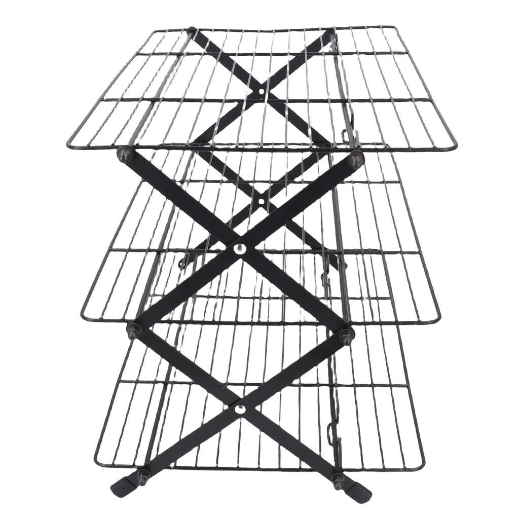 Baking Cooling Rack Foldable Rectangular Iron Cooking Baking Cooling Wire Rack for Cakes Cookies