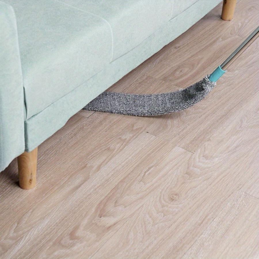1set Microfiber Extendable Duster with Dusting Brush & Crevice Tool, Wet/Dry Use, Ideal for Furniture & Under-Sofa Cleaning