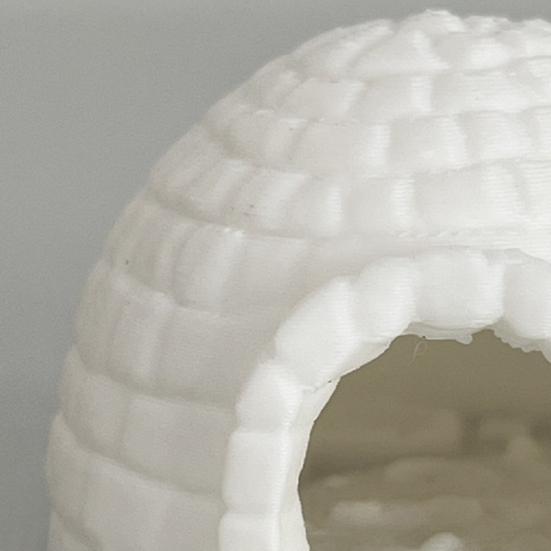 Yousheng Miniature Igloo Figurine Mini Lifelike Ice House Model Fish Tank Hideout Breeding Cave Arctic Igloo Micro Landscape Statue for Aquarium Decor