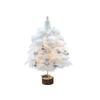 Delightful Mini Feather Christmas Tree with Light Ornaments Tabletop Christmas Tree, Easy To Assemble Cheerful Designs