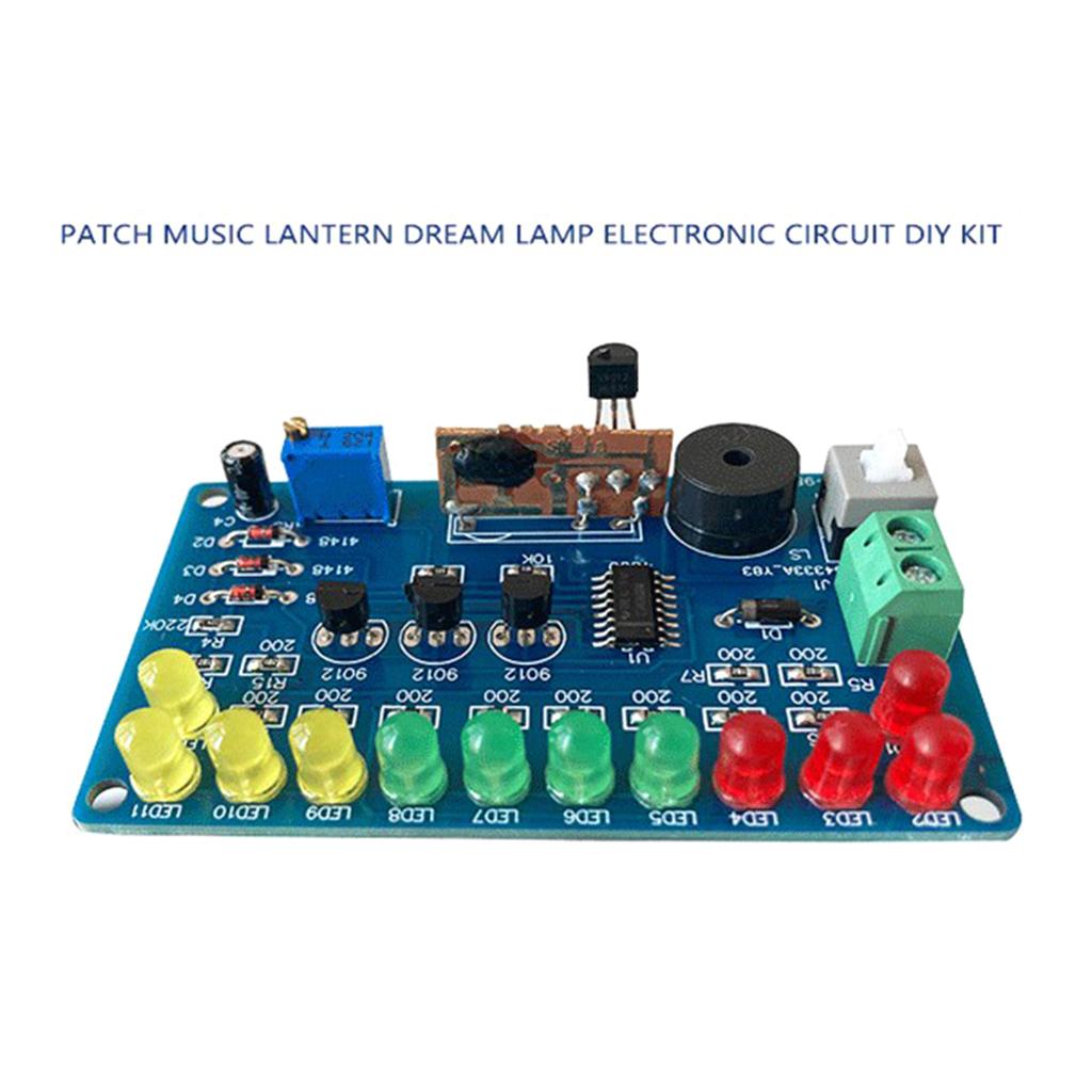 Elektroniczny Zestaw DIY Zestawy Lamp Błyskowych Migające Lutowanie Płytka do Ćwiczeń PCB Zestaw Treningowy Obwodu