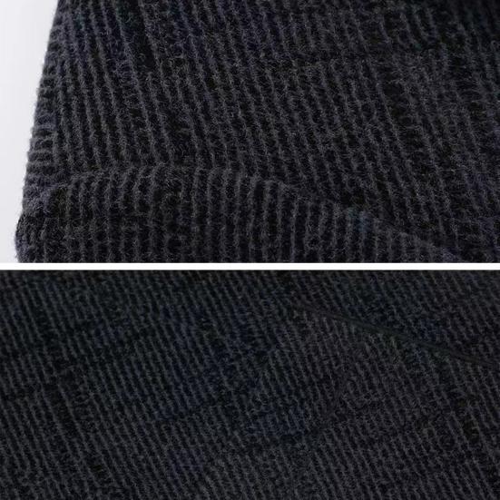 Jachetă pentru bărbați Guler răsturnat Buzunare cu mânecă lungă Cardigan gros și călduros, largi, de lungime medie, ocazional, stil business, pentru bărbați