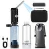Portable Washlet Bidet Set IPX6 Water Pressure Ideal for Travel and Emergency Charging Includes USB Cable Water Bottles Nozzle and Dedicated Storage