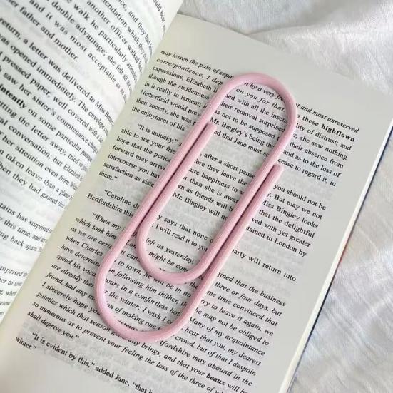 3D Printed Giant Paper Clip, Large Paper Clip Shape Bookmark, Extra Big Paperclip Book Marker Decoration, Gift for Reading Lovers