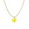 Zodiac Heart Contemporary Necklace With Layered Chain Perfect For Women Fashionable