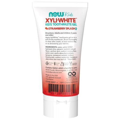 Now Foods XyliWhite Kids Toothpaste Gel Strawberry Splash, 3 Oz (Ships Directly from Overseas)