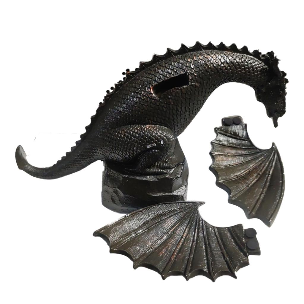 Garden Dragon Statue Fountain Dragon Ornament Resin Water Fture Sculpture for Home Garden Decoration