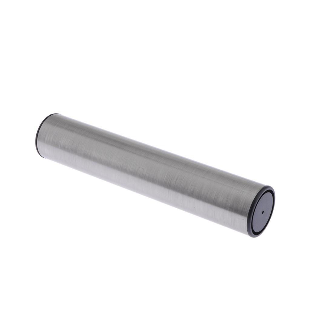 SIlver 2Colors Portable Stainless Steel Sand Shaker Percussion Cylinder Sand Shaker