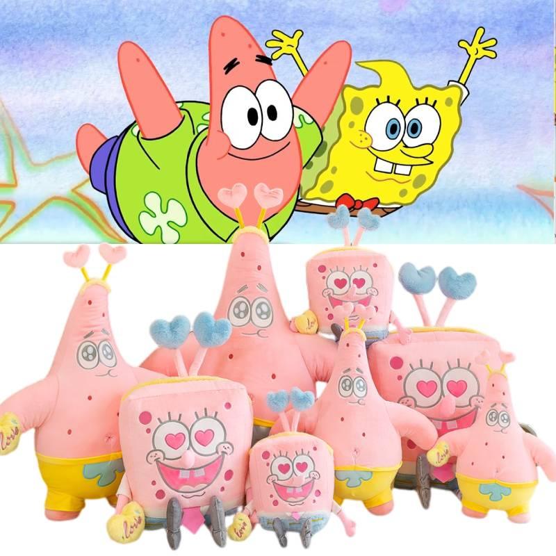Spongebob And Patrick Plush Dolls For Kids Soft And Cuddly Sleeping Pillows