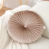 40cm Round Pumpkin Pillow Button Pillow Solid Color Drifting Window Tatami Cushion Thickened Chair Cushion