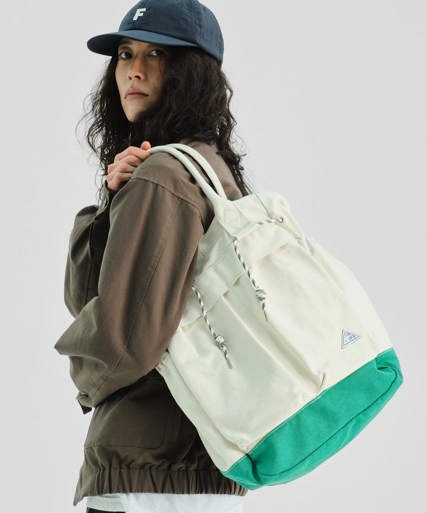 Foundpocket Plate Canvas Bag Green
