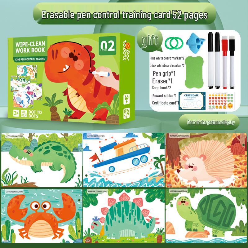 Early Childhood Pen Control Training: Letters, Numbers & Coloring Practice Book for Baby Education