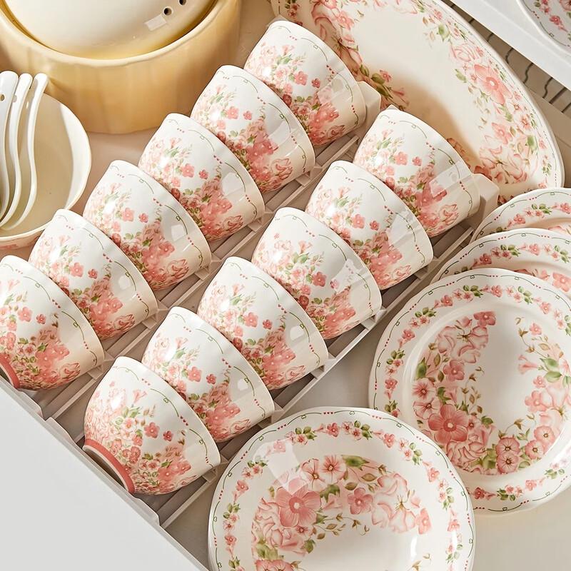 Brocade Prosperity 57-Piece Ceramic Dinnerware Set
