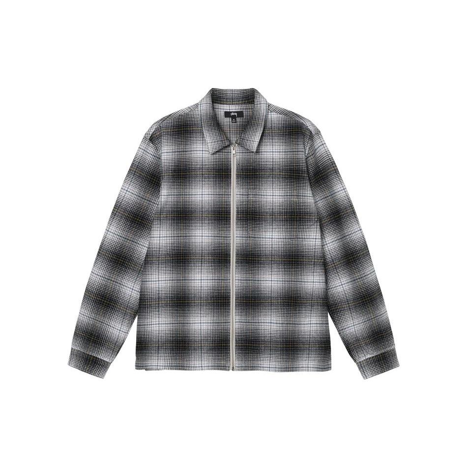 Stussy Paul Ēnu rūtainš rāvējslēdzēja krekls
