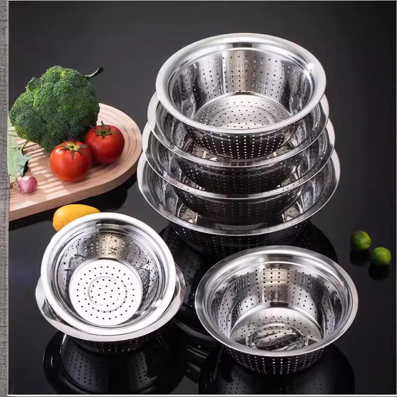 Thickened Stainless Steel Multi-Purpose Colander