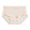 Summer Ice Silk Panties Women's Underwear Antibacterial Crotch Lace Traceless Breathable Quick Drying Sexy Panty