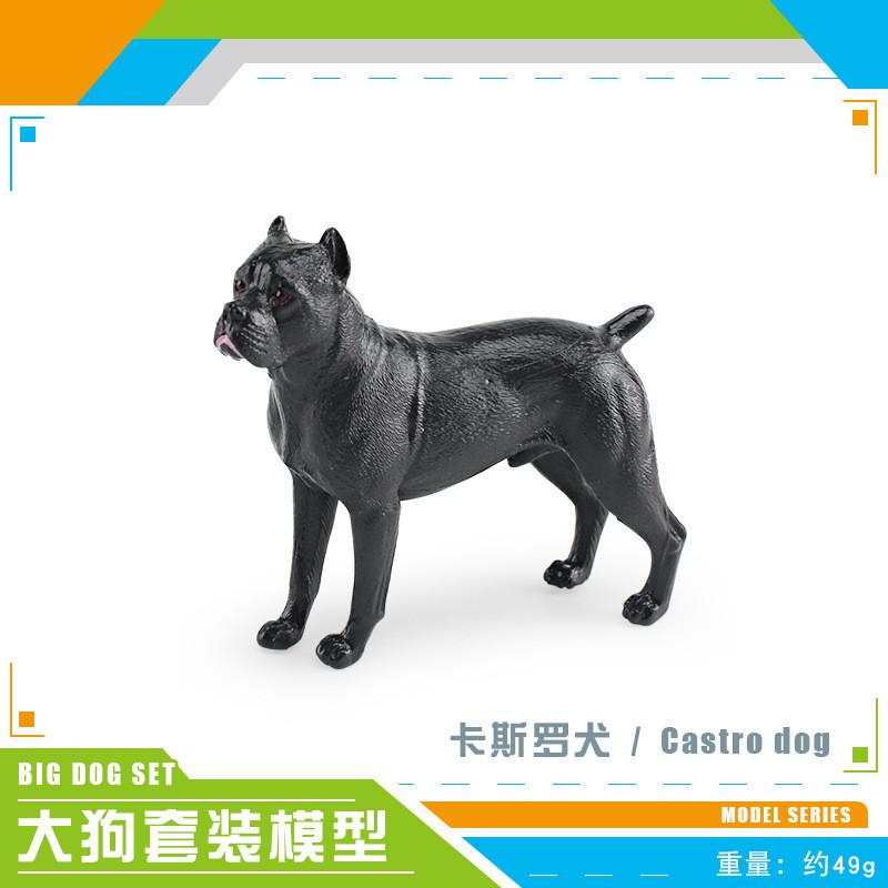 Autentyczny Zestaw Plastikowych Figurek Psów Zawierający Rasy Owczarek Niemiecki Rottweiler Labrador I Cane Corso