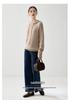 Elegant Women's Cashmere Hooded Sweater - Winter 2026 Style, Solid Color, Thick Base Layer, Loose Fit, Slimming Knitwear