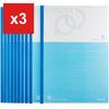 KOKUYO Posity Notebook, Semi-B5, B-Ruled, 30 Sheets, 10-Book Set, P3No-31BX10