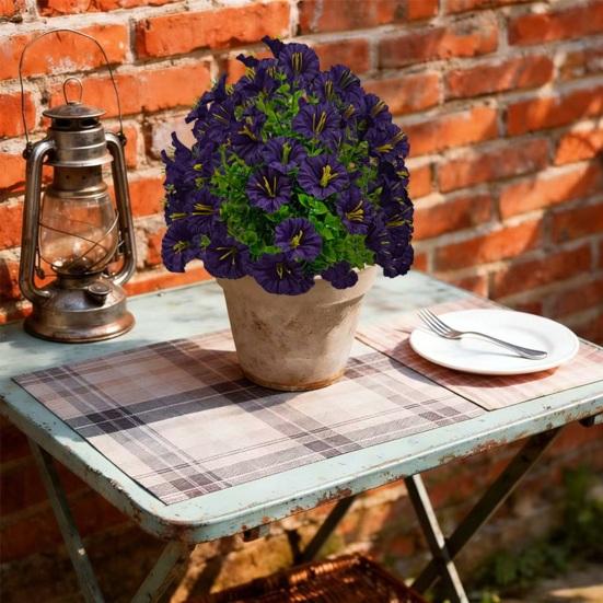 1/2 st Konstgjord Morgonhimmel Trädgårdsspett UV-beständig Falsk Blomsterpigga Bröllopsfest Inomhus Utomhus Trädgårdsvägg Falsk Blomsterdekoration