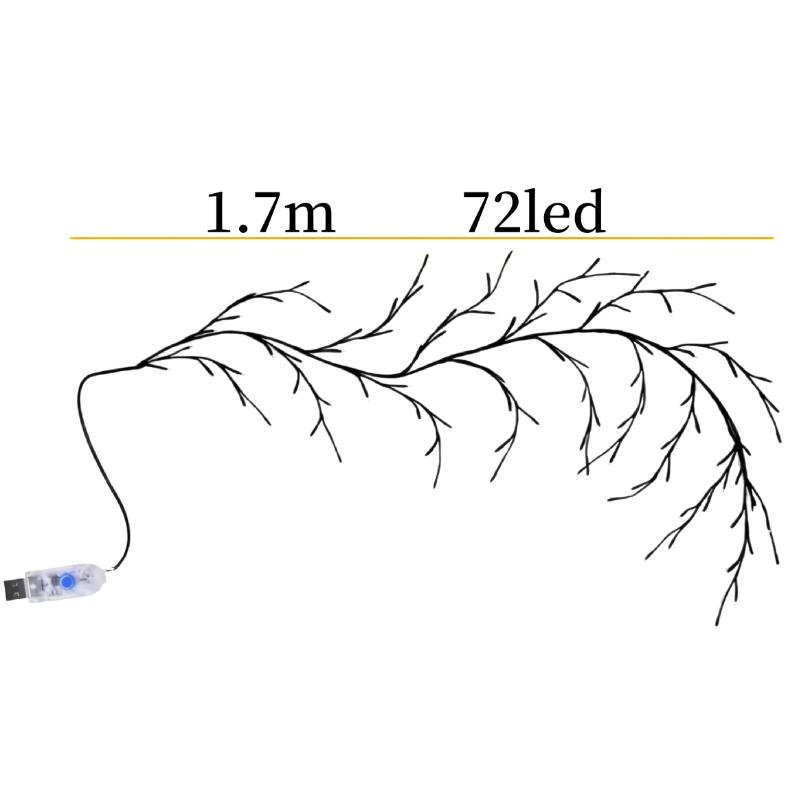 

LED Bendable Willow Vine Lights, 8Moeds Rattan Tree Decorative Light, Night Light, For Wall Bedroom Indoor Outdoor Christmas