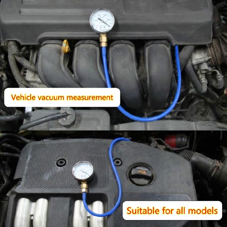 Car Exhaust Back Pressure Tester Set Pressure Gauges Test Tool Fuels Pump Vacuum Gauges Pressure Tester