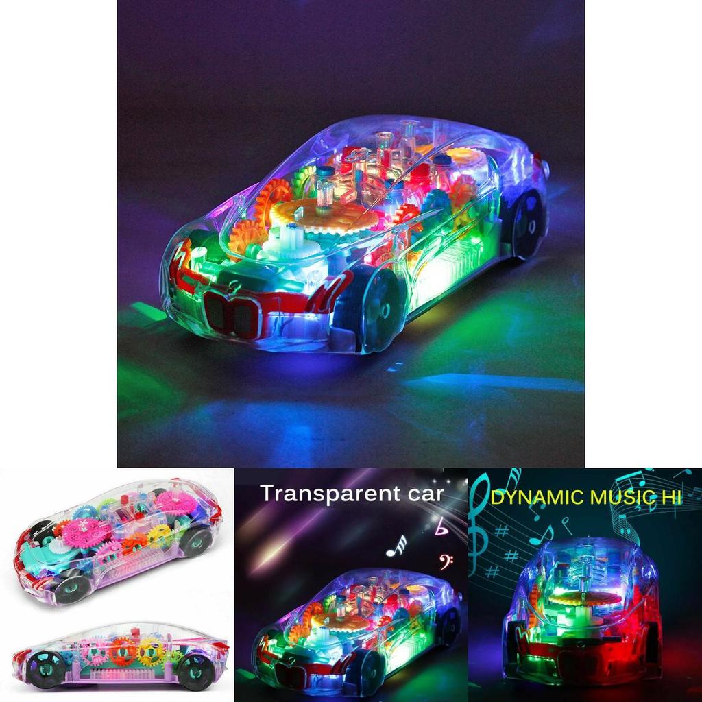 Colorful Led Light Music Car Toy For Boys Aged 2 To 8 Perfect For Christmas Gifts