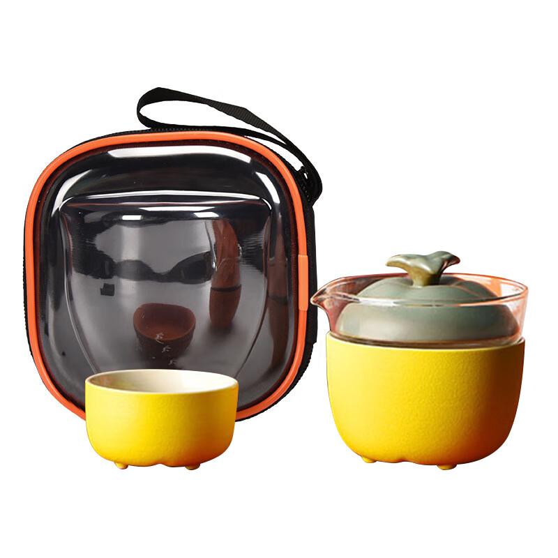 Shangheng Fortune Bloom Portable Ceramic Tea Set