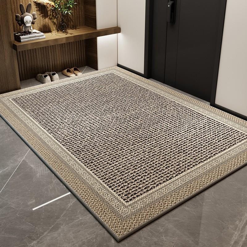 Simple Household Entry Door Floor Mat, Porch Mat, Advanced Sense, Dirt-Resistant Anti-Skid Ring, Velvet Can Be Cut Carpet