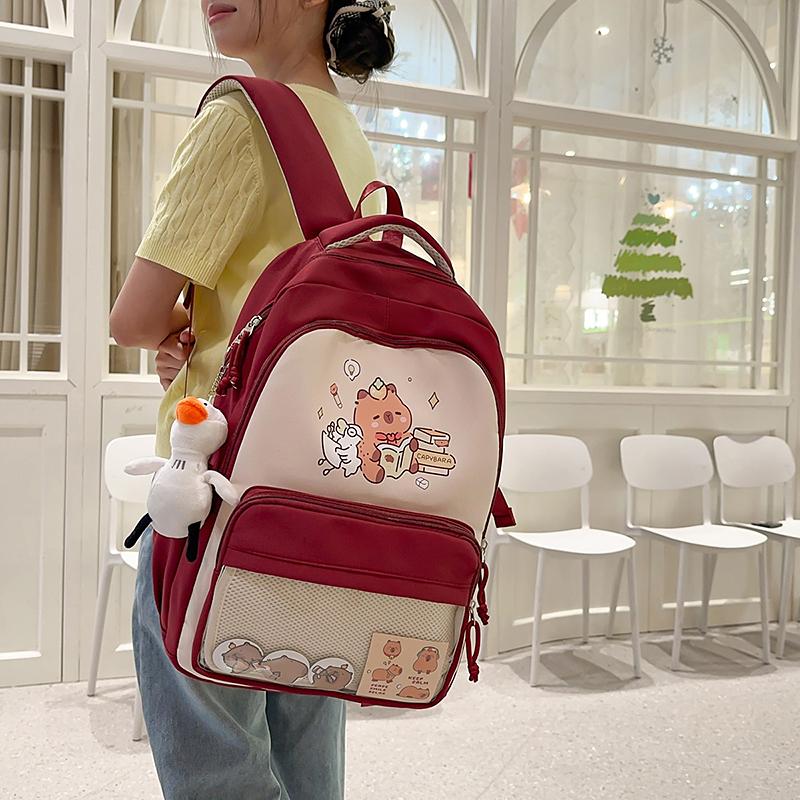 Students Third To Sixth Grade Schoolbag Cartoon Backpack Women's Backpack
