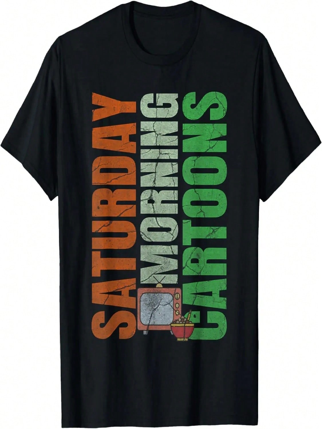 Retro 80s 90s Kid Vintage Saturday Morning Cereal Cartoons T-Shirt S разноцветный