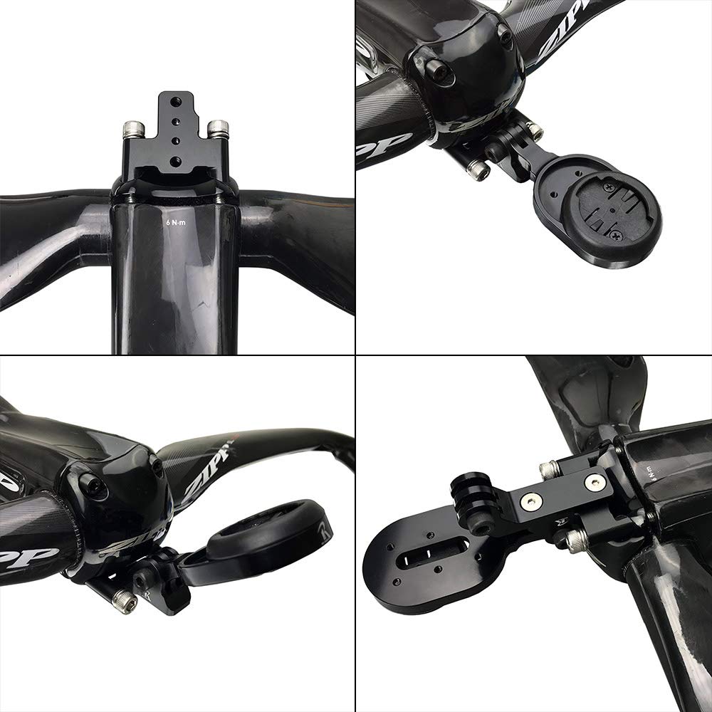 ZIPP SL Sprint Stem Type Combo Mount with 10 Compatible with and Polar [RecMount] (Compatible Brands) - Garmin, Cateye, Pioneer, Lezyne, Wahoo,