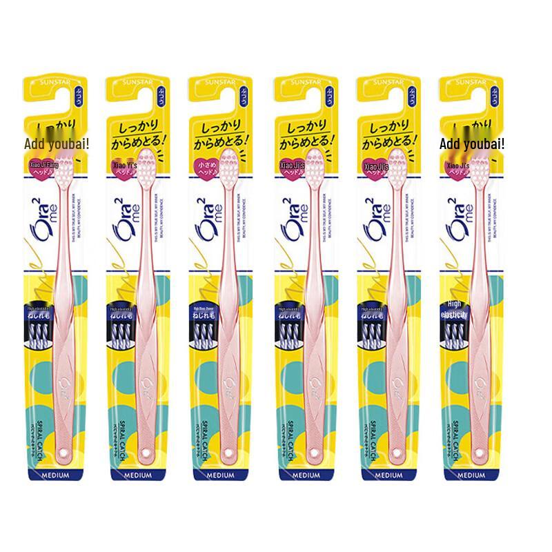 

Ora2 Triangle Spiral Medium Bristle Toothbrush - 6 Pack