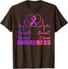 Month Warrior Domestic Violence & Breast Cancer Unisex T-Shirt