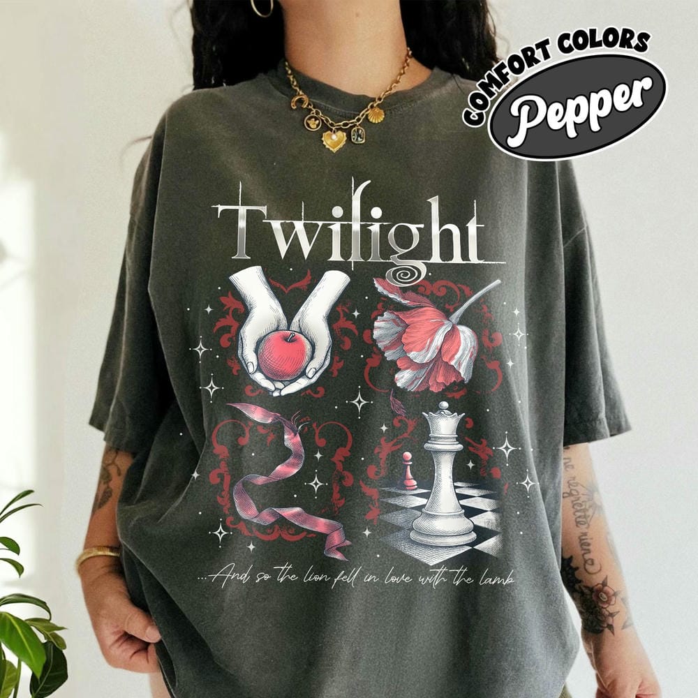Vintage Dark Academia Bookish Literary Shirt Twilight Inspired Book Cover Aesthetic Comfort Shirt Social Unisex Top Streetwear