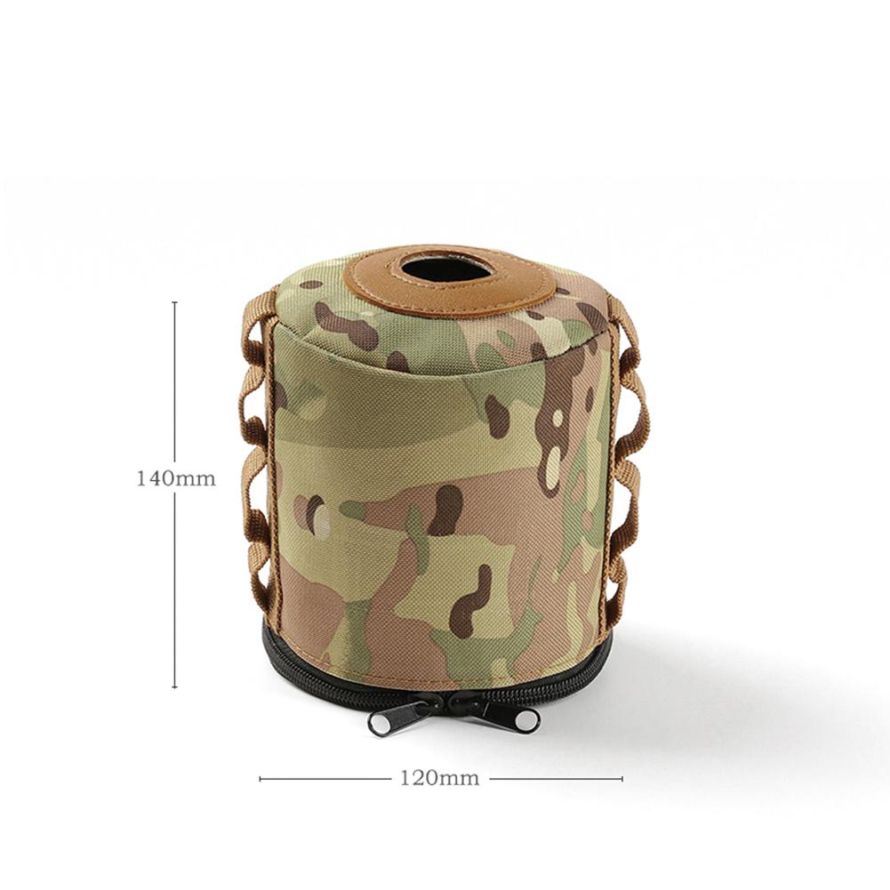 Outdoor Camping Picknick Kassettenkocher Aufbewahrungstasche Gaskartusche Schutzhülle Camo Tragbar Luftflasche Hülle Aufbewahrungstasche