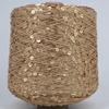 Hand-Knitted Bright Cotton Yarn with Sequins, 3MM+6MM, Combed and Fancy