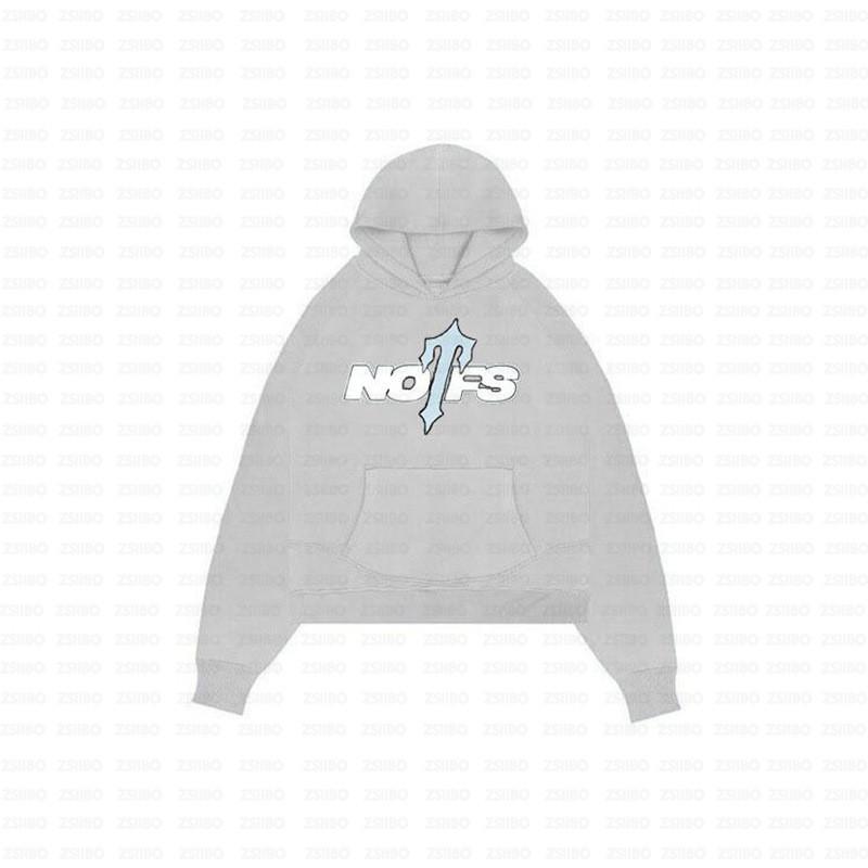 Streetwear NOFS Print Tracksuit Vintage Loose Hoodie Sweatshirt Casual Pants Men Women