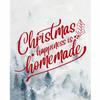 Vintage Christmas Metal Wall Decoration, Holiday Sticker Sign