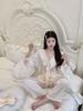 Spring and Summer New Simple Style Loose and Comfortable Long-sleeved Pajamas Set Women's Loungewear Light Luxury High-end Sense Can Be Worn Outside